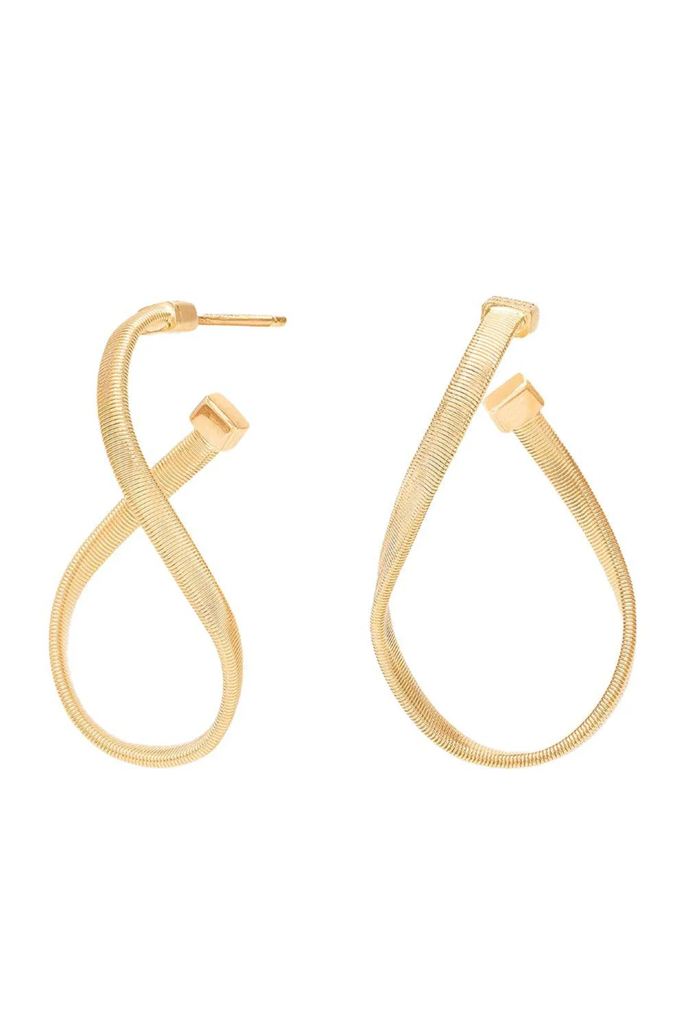 Small Twisted Irregular Marrakech Hoop Earrings