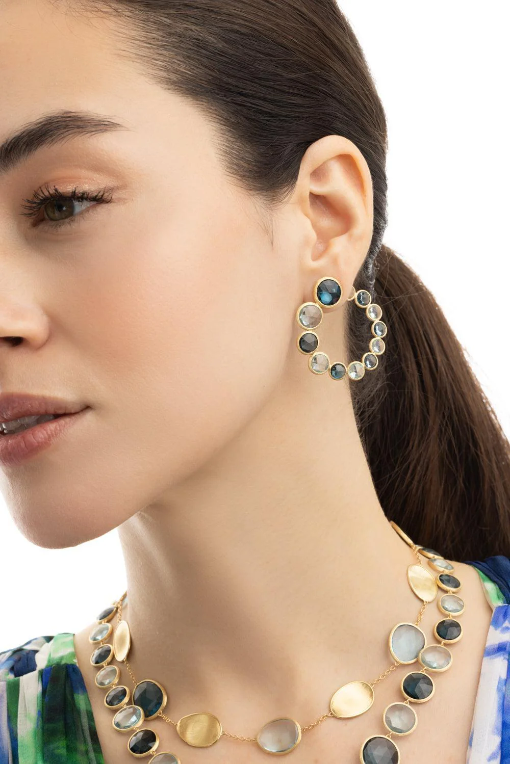 Statement Topaz Wrap Jaipur Earrings - Image 4