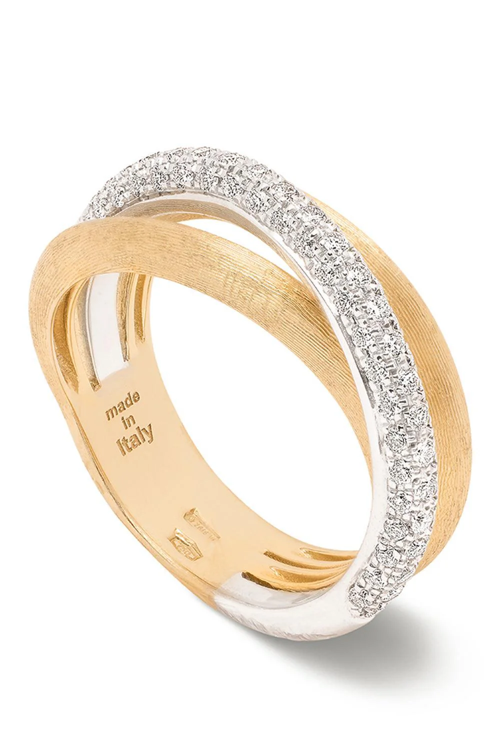 Three Strand Diamond Jaipur Ring