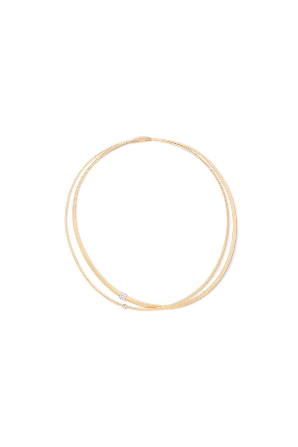 Two Strand Diamond Masai Necklace