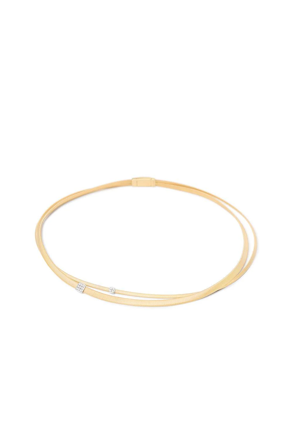 Two Strand Diamond Masai Necklace - Image 4