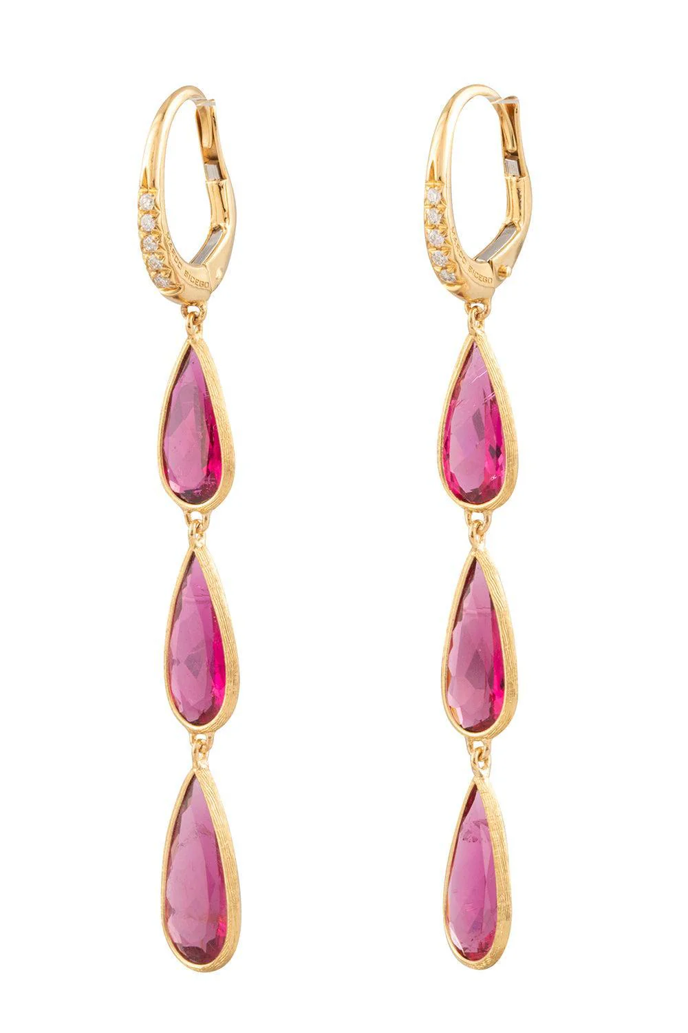 Diamond Tourmaline Unico Earrings