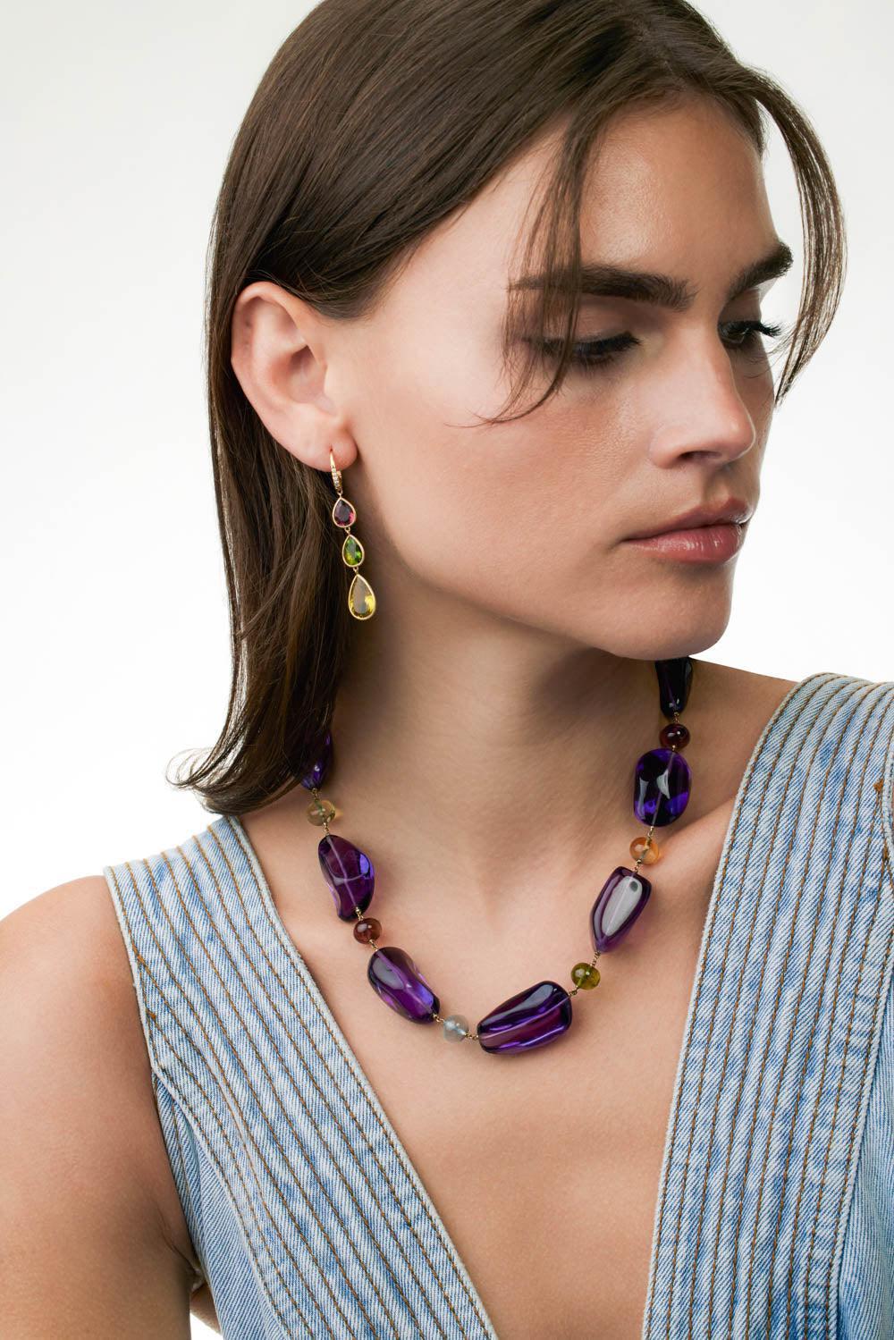 Unico Mixed Stone Necklace - Image 2