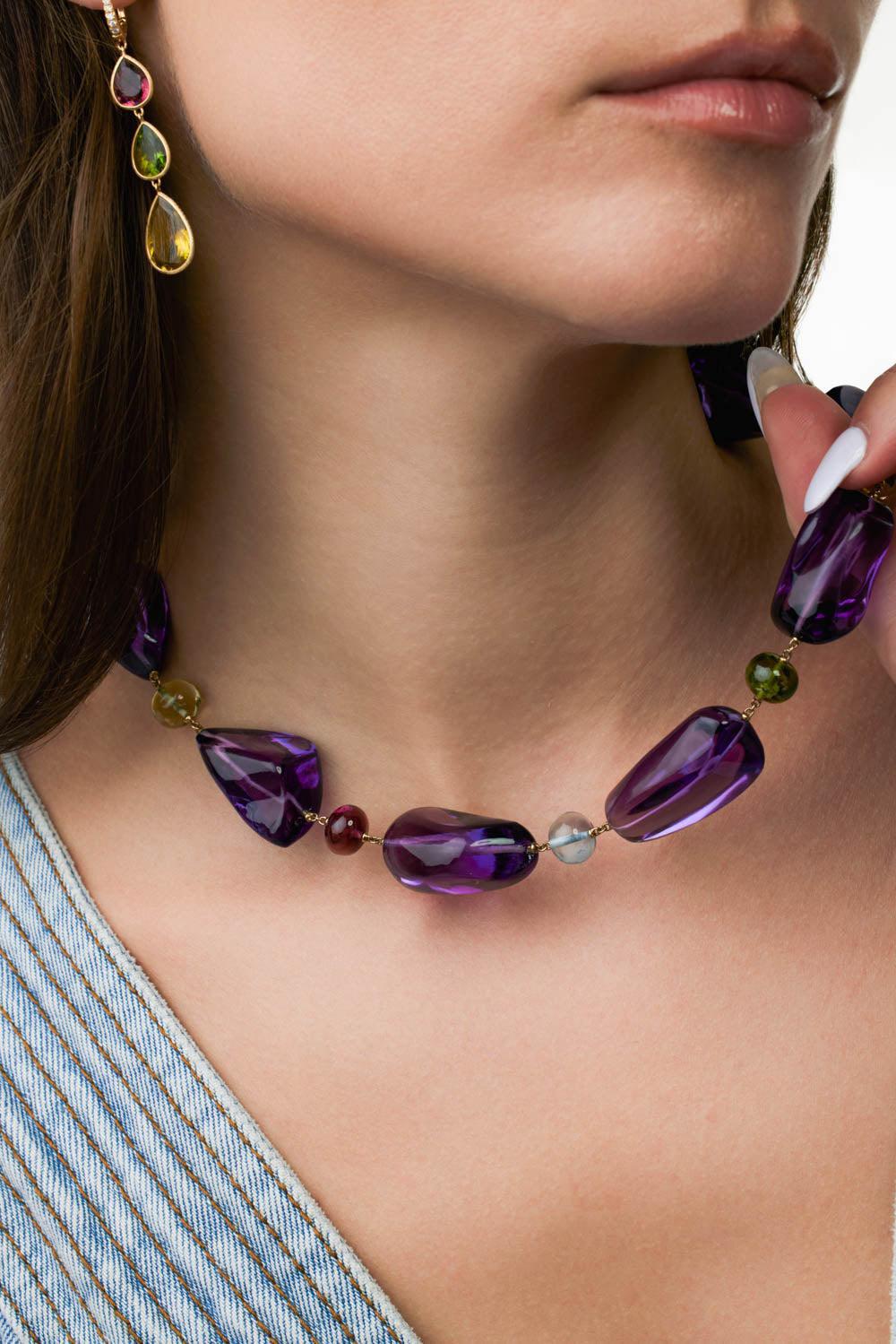 Unico Mixed Stone Necklace - Image 4
