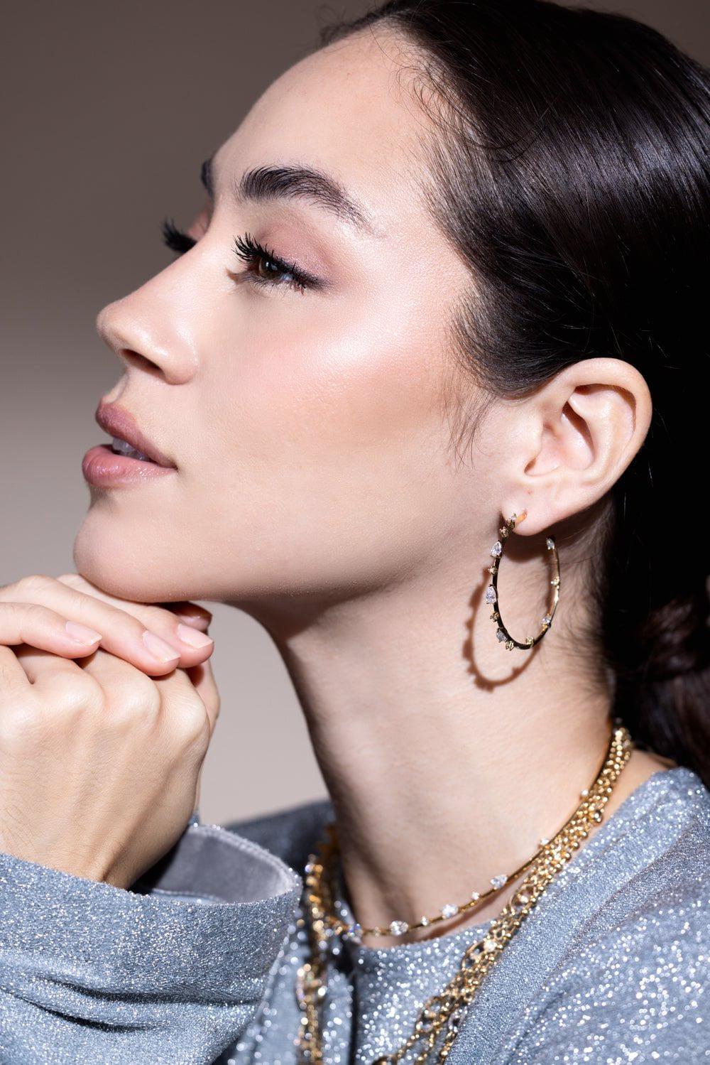 Phantom Hoop Earrings - Yellow Gold - Image 3
