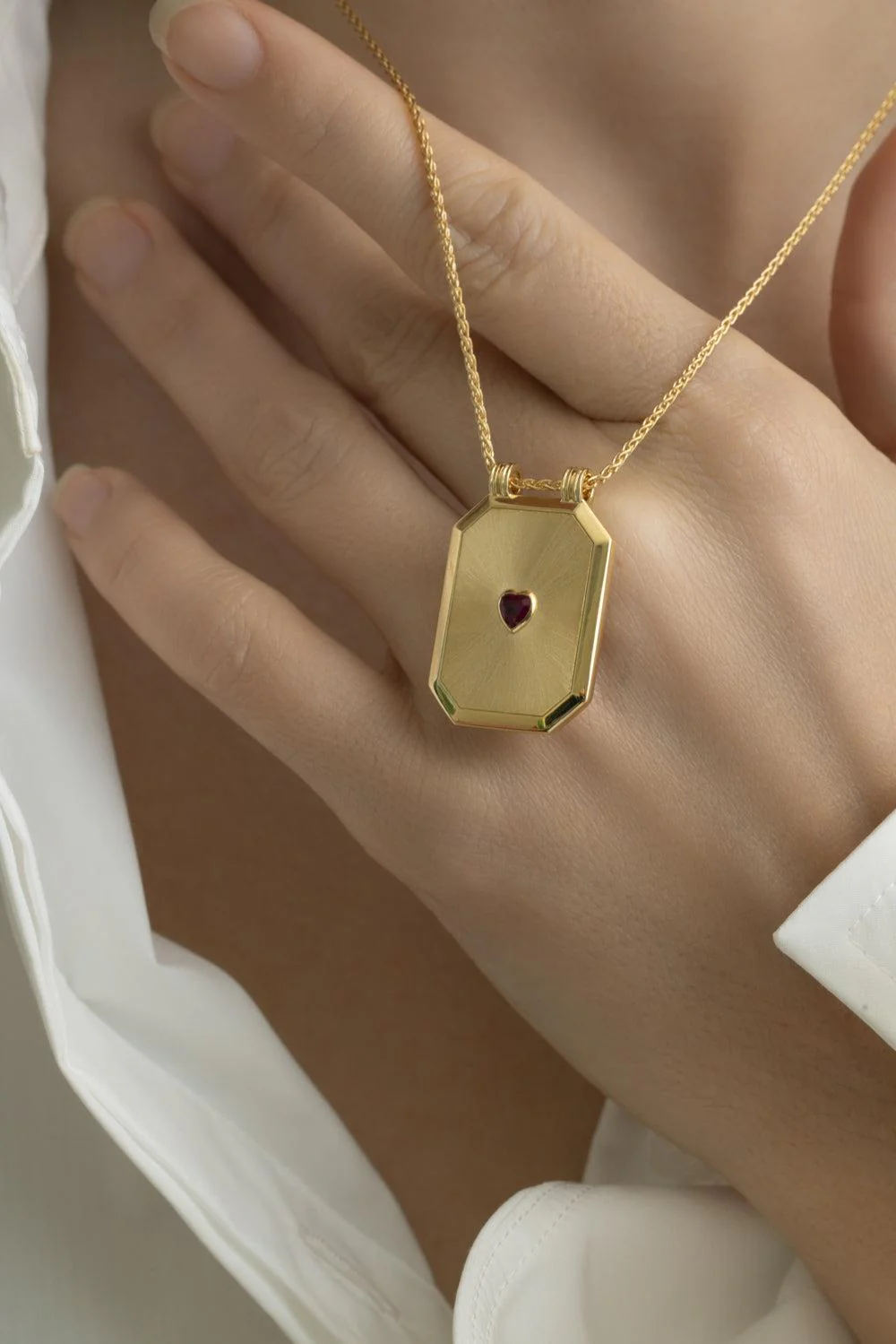 Love Scapular Chain Necklace - Image 3