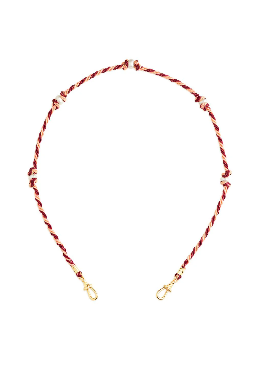 Mauli Burgundy Beige Chain