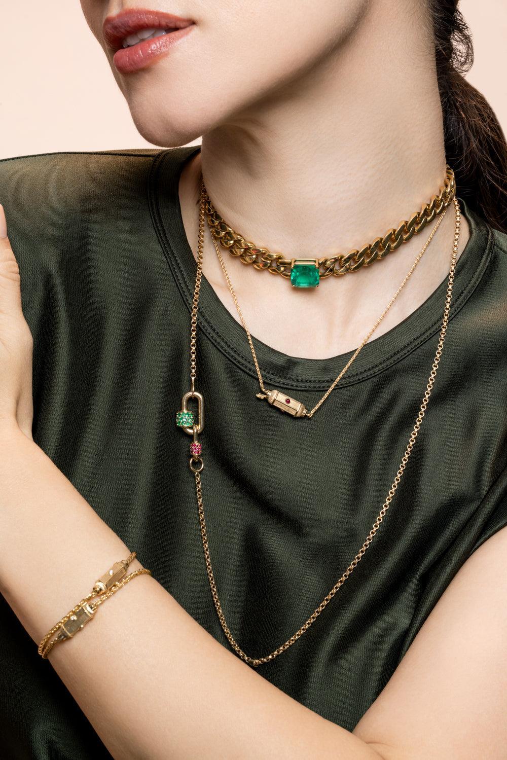 Ruby Micro Coco Necklace