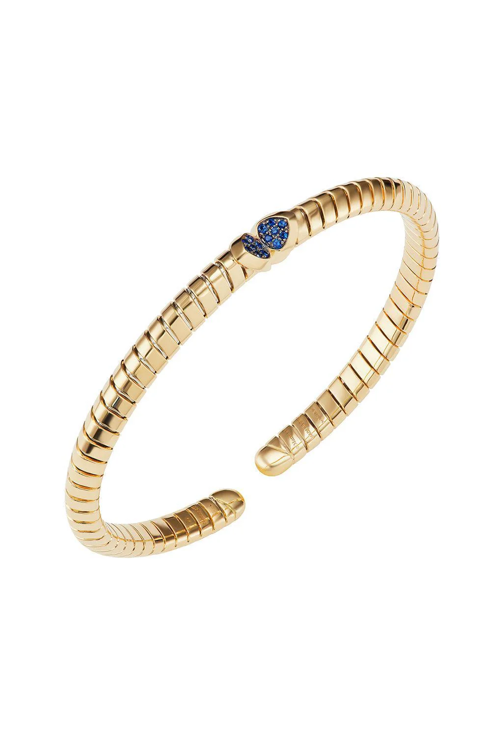 Blue Sapphire Trisolina Bangle Bracelet