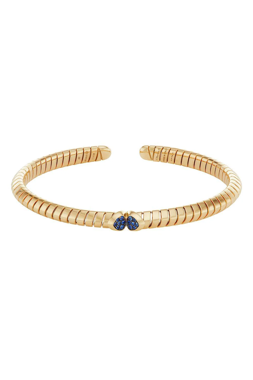 Blue Sapphire Trisolina Bangle Bracelet - Image 5