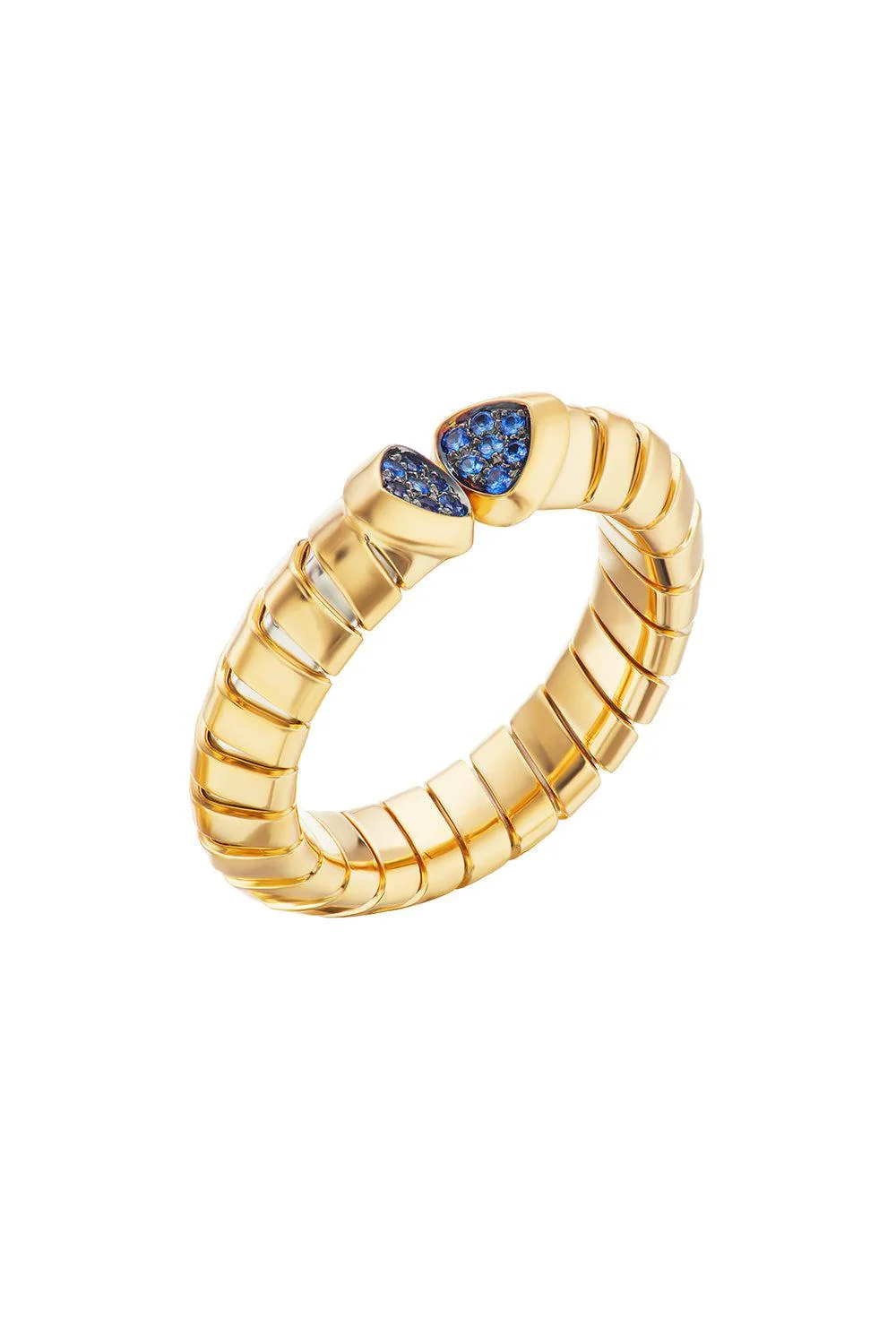 Blue Sapphire Trisolina Ring
