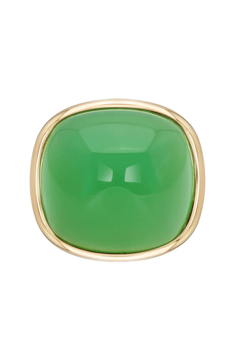 Chrysoprase Tigella Sugarloaf Ring - Image 5