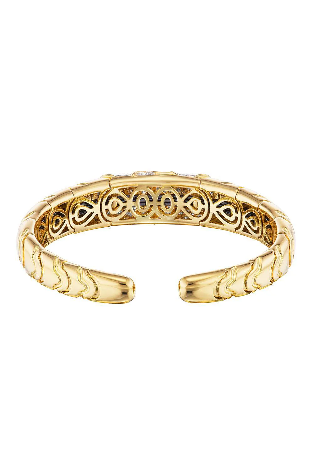 Diamond Onda Bangle Bracelet - Image 6