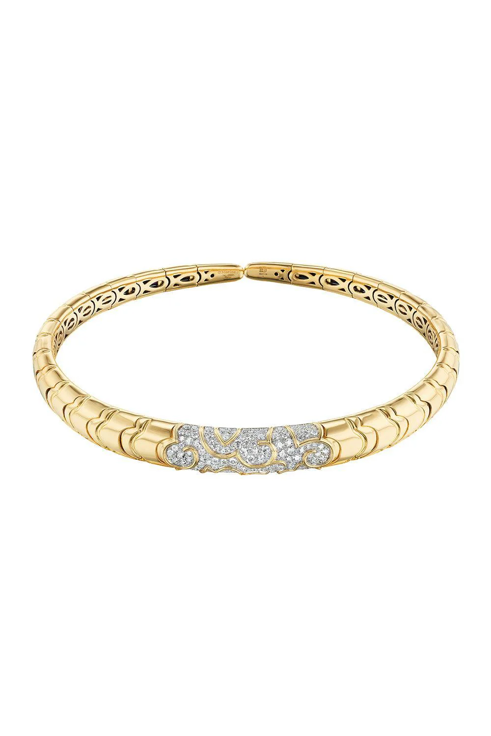 Diamond Onda Collar Necklace