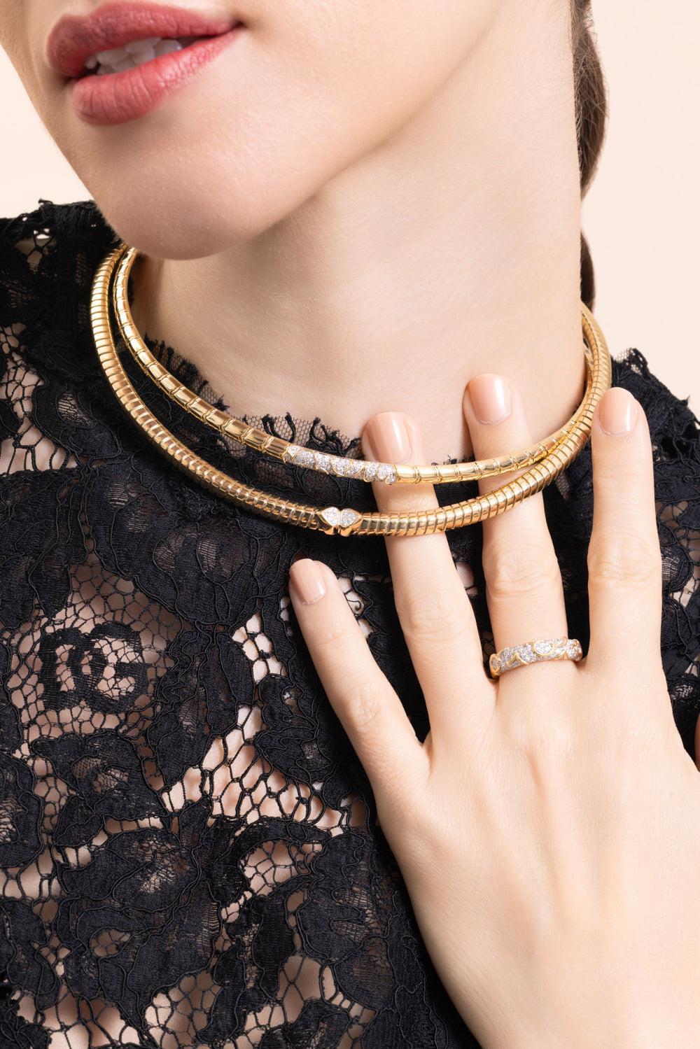 Diamond Ondine Collar Necklace - Image 3
