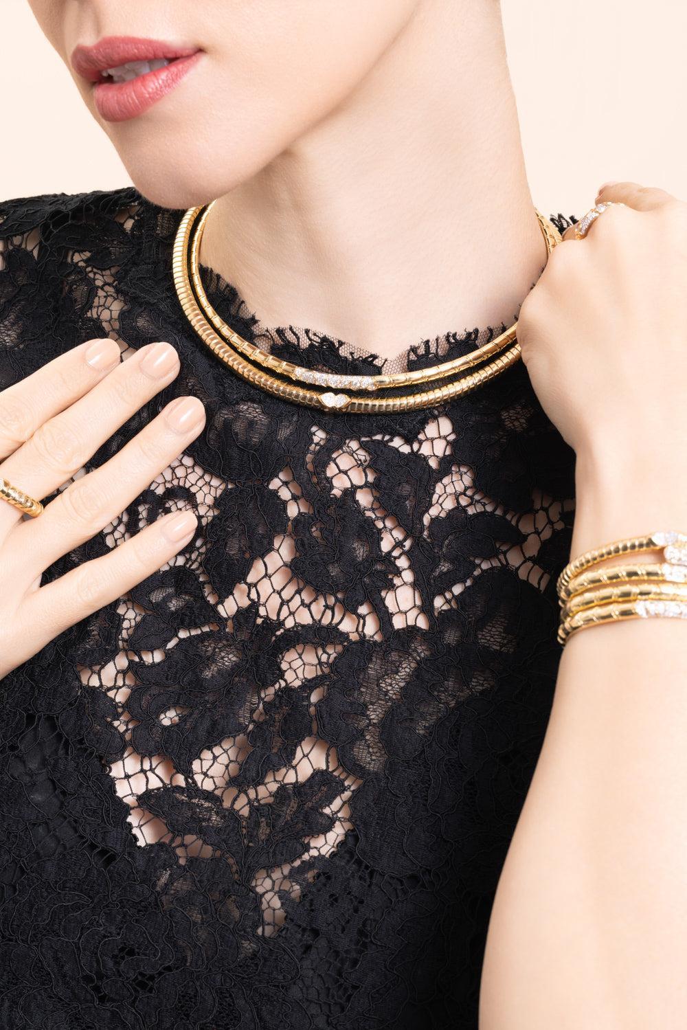 Diamond Ondine Collar Necklace - Image 4