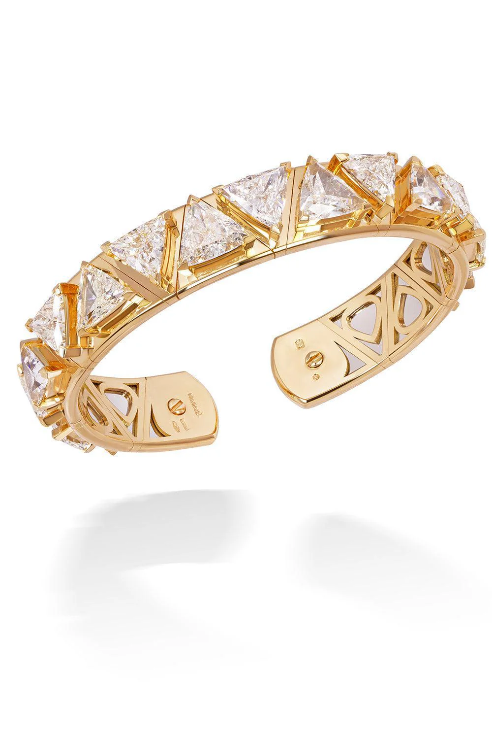 Diamond Triangoli Bangle Bracelet - Image 5