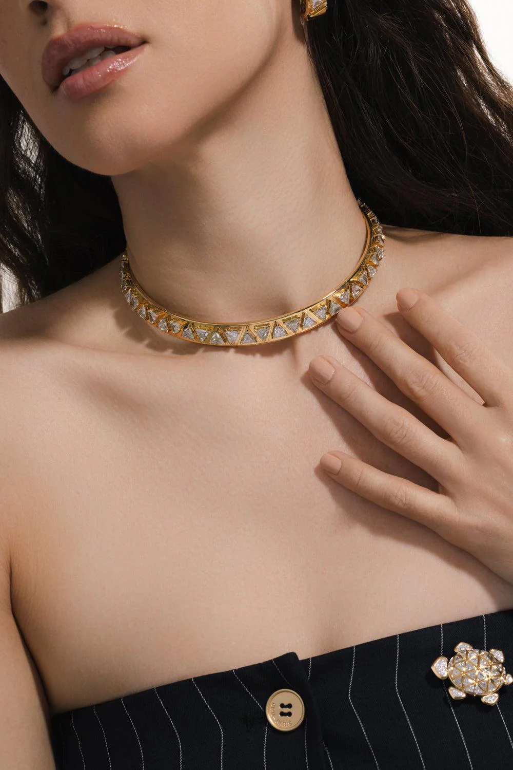 Diamond Triangoli Collar Necklace - Image 4