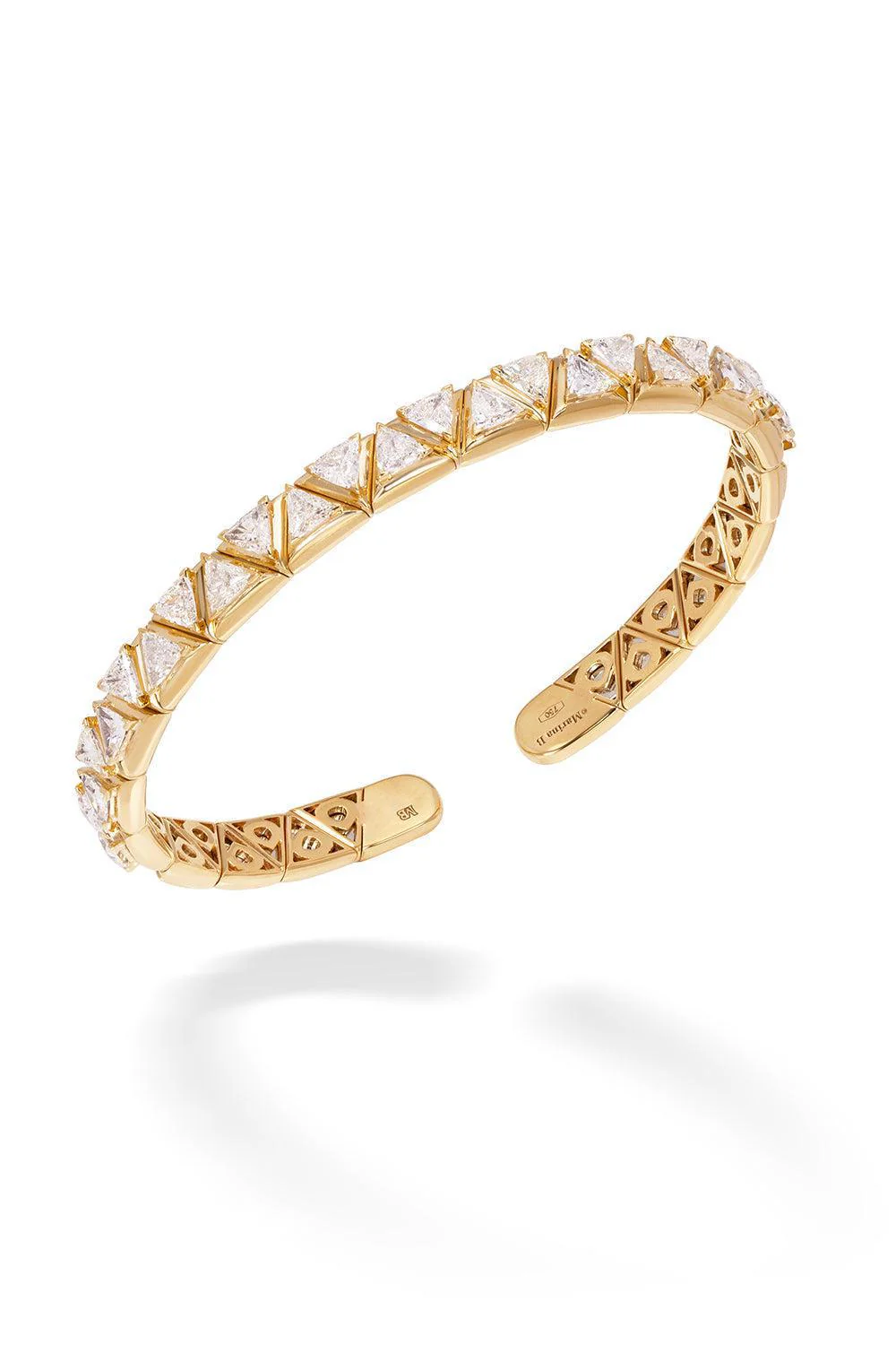 Diamond Triangolini Bangle Bracelet - Image 4