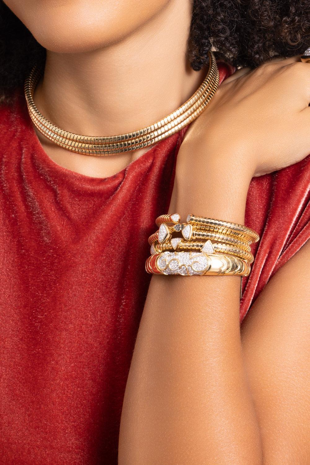 Diamond Trisolina Castanga Bracelet - Image 2