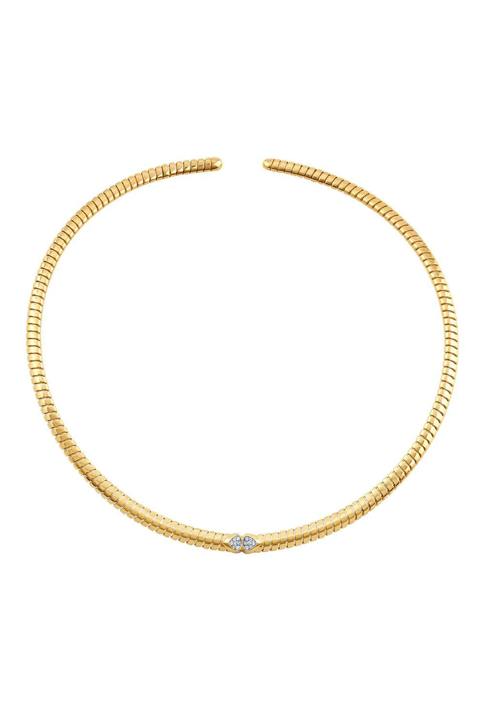 Diamond Trisolina Collar Necklace