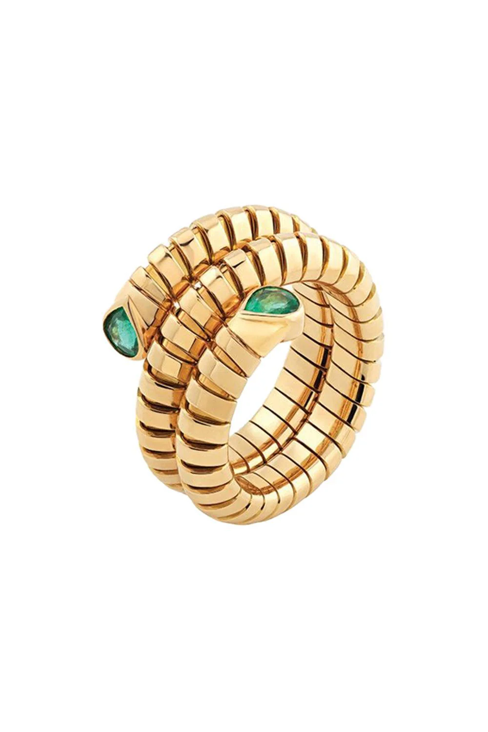 Emerald Trisola Spiral Ring - Image 5