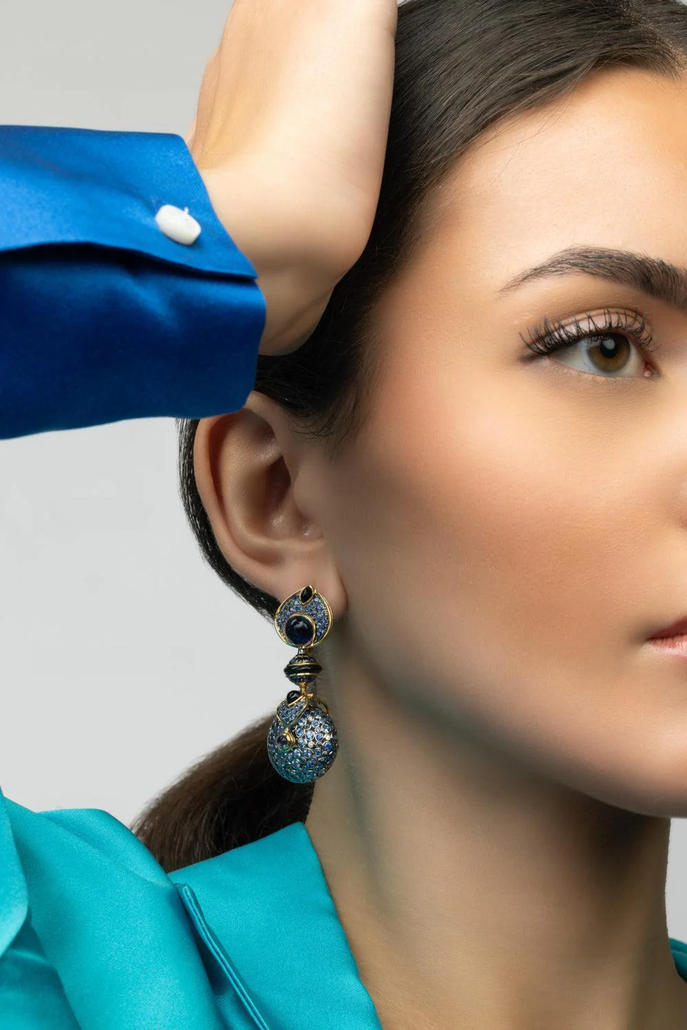 Limited Edition Blue Pneu Earrings - Image 3