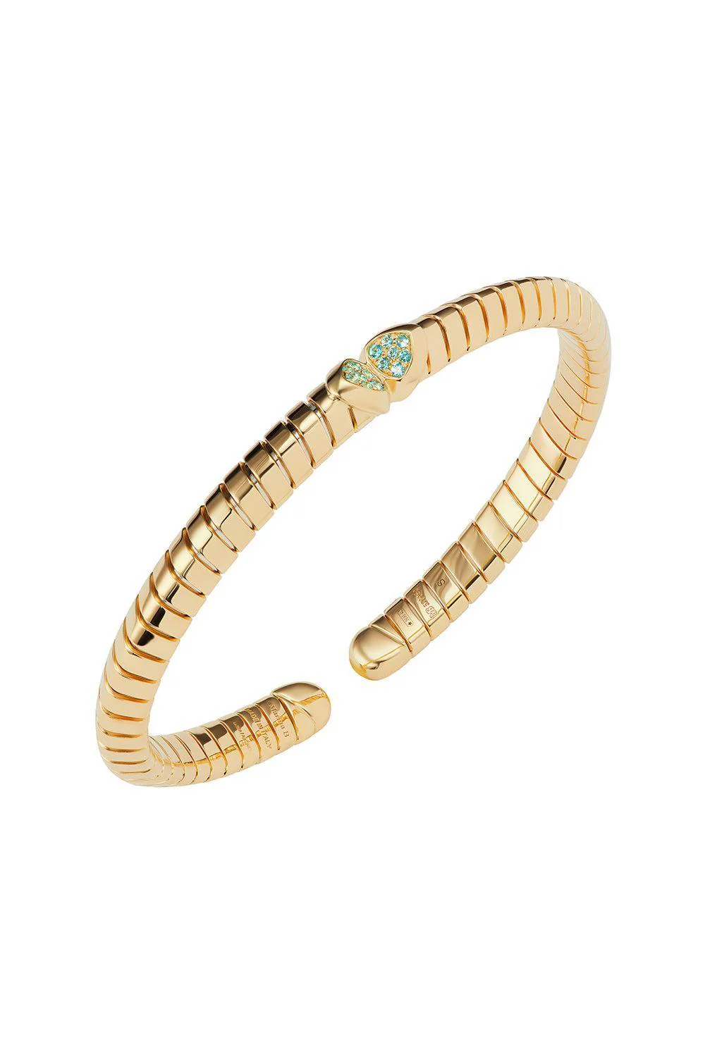 Paraiba Tourmaline Trisolina Bangle Bracelet