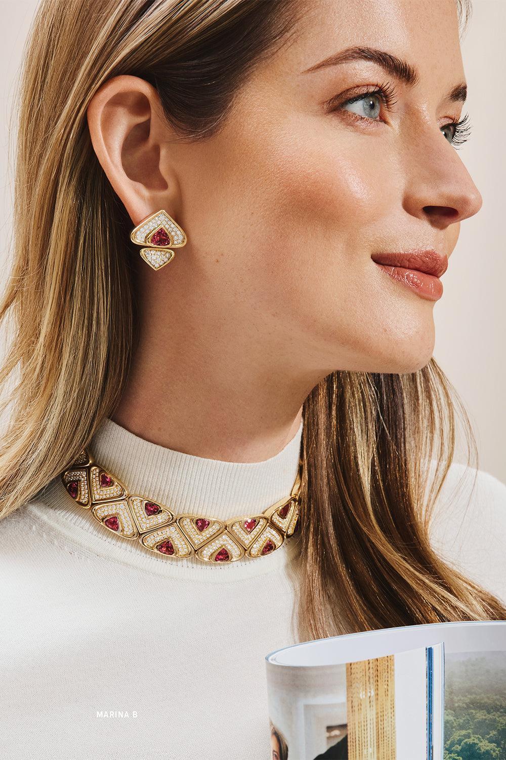 Pink Tourmaline Irreversible Earrings - Image 2