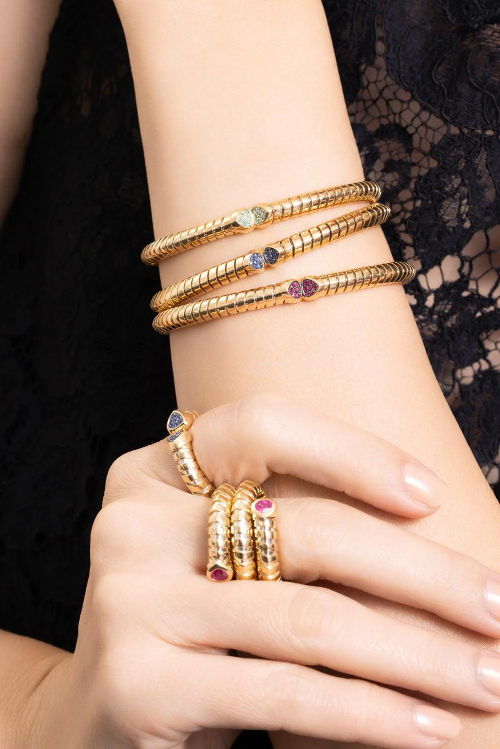 Ruby Trisolina Bangle Bracelet - Image 5
