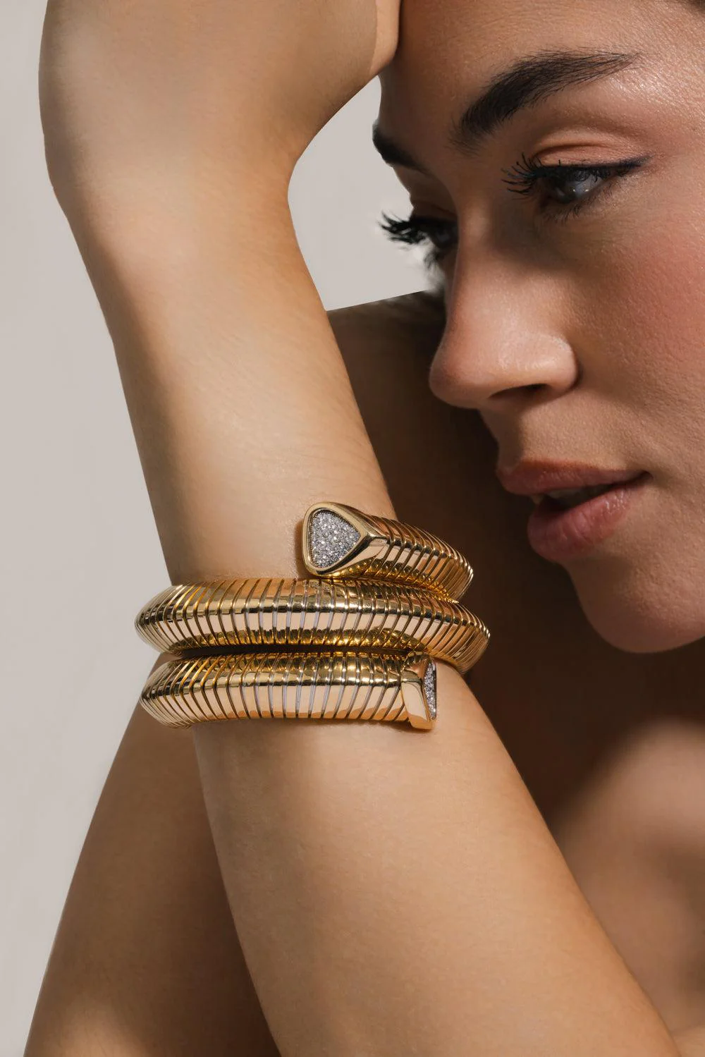 Triple Wrap Trisola Bangle Bracelet - Image 3