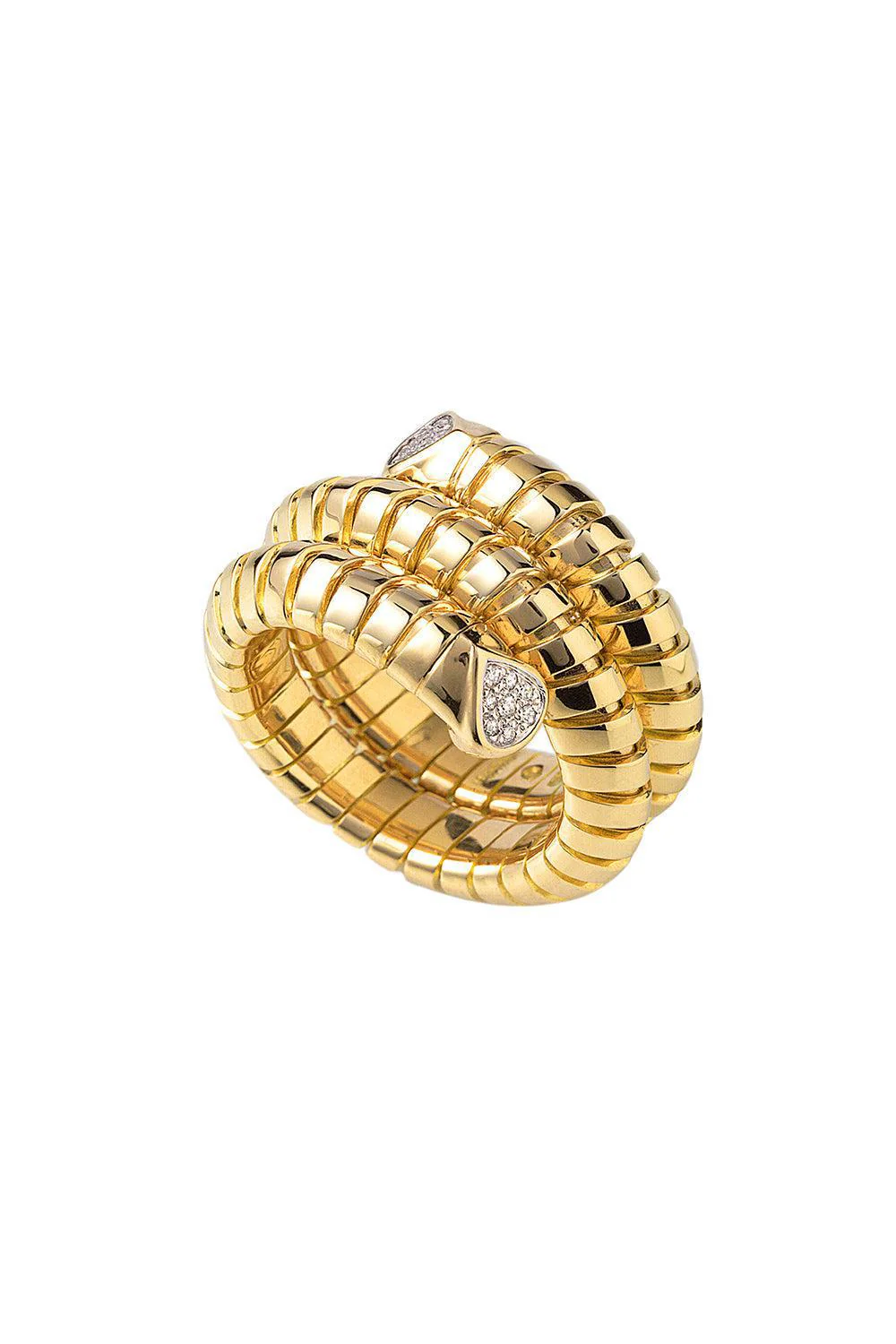 Trisola Pavé Diamond Ring