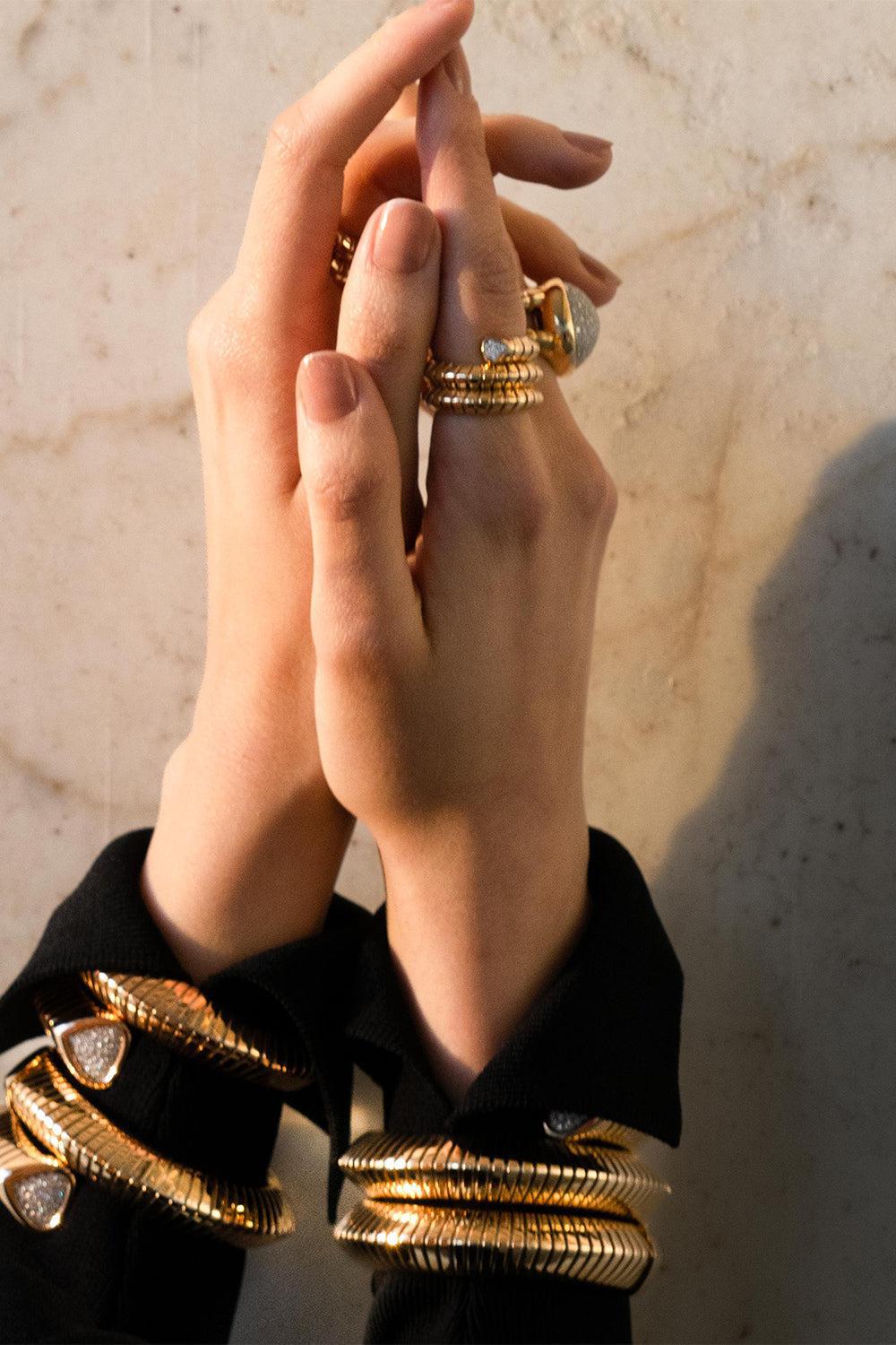 Trisola Pavé Diamond Ring - Image 2