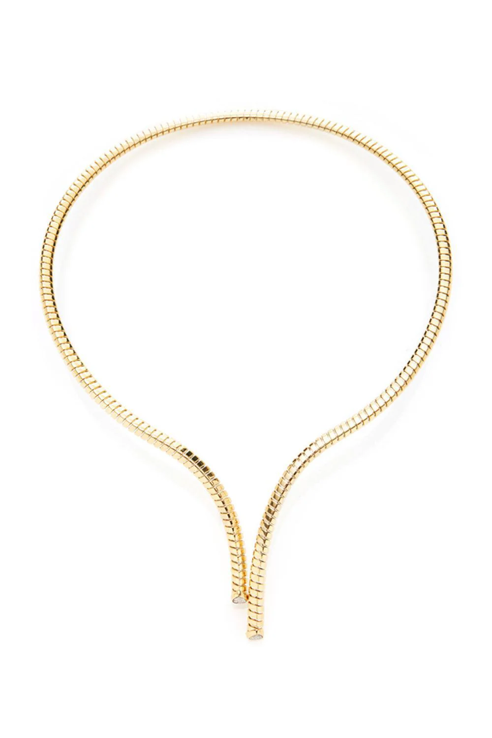 Trisolina Asymmetrical Pavé Collar Necklace