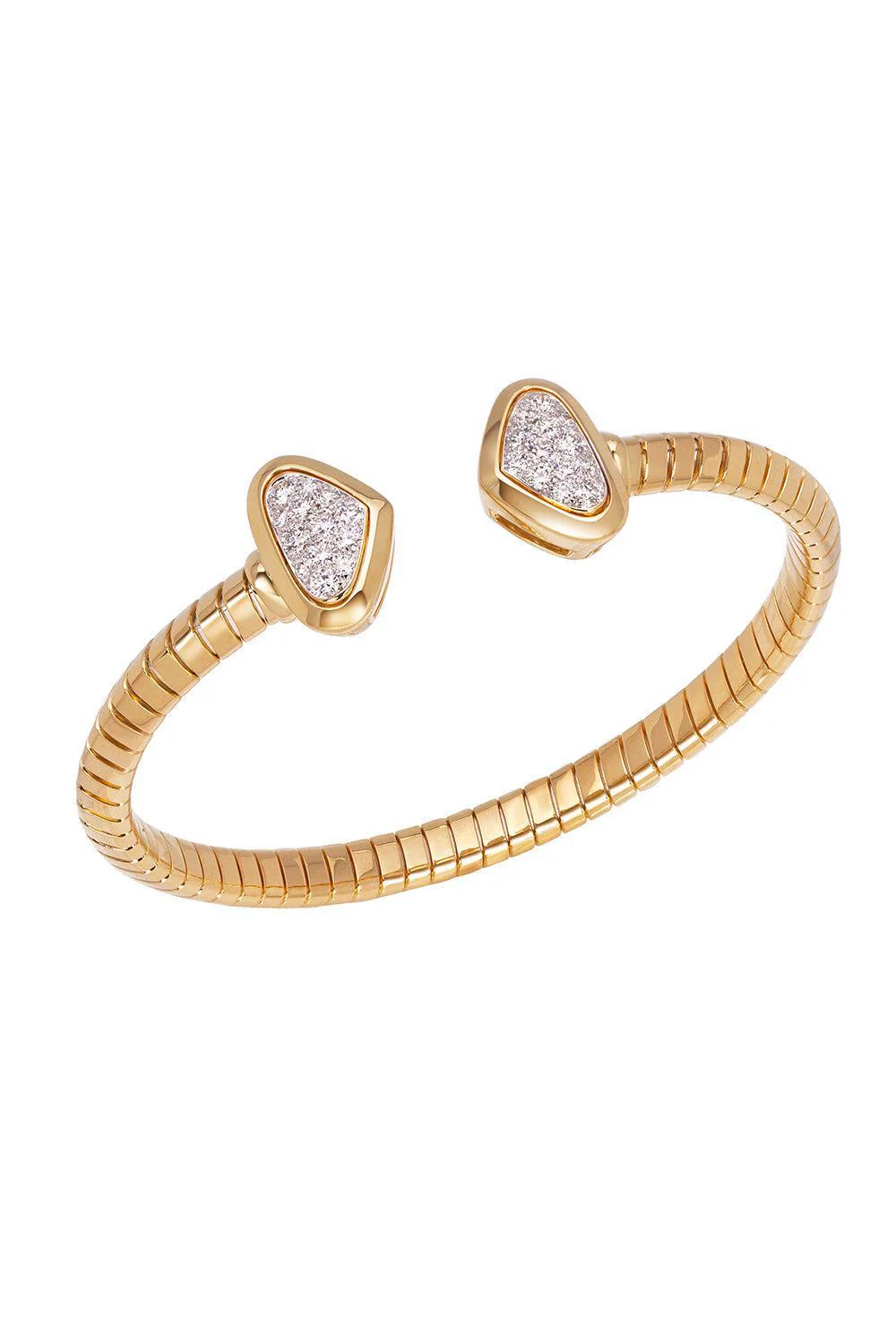 Trisolina Big Castanga Diamond Bangle Bracelet