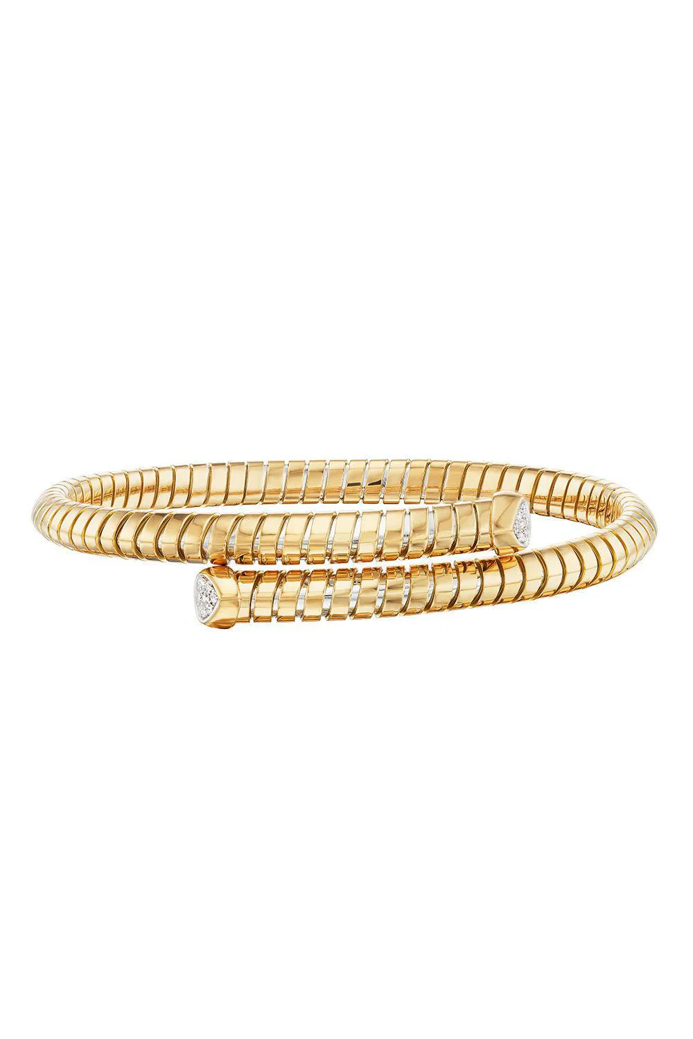 Trisolina Bypass Diamond Bangle Bracelet