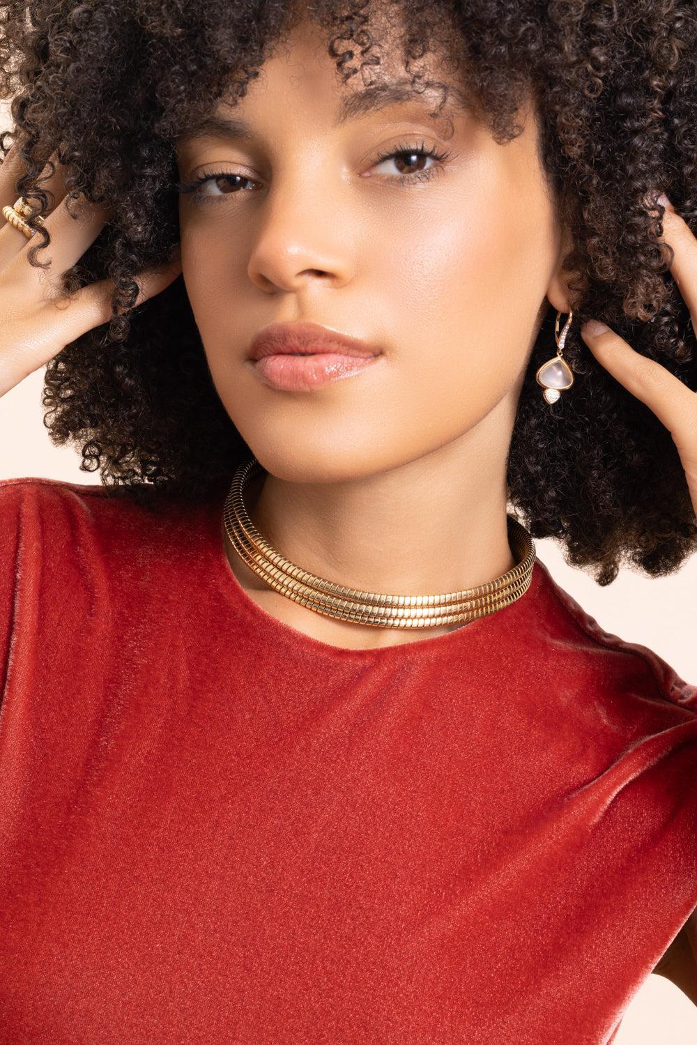 Trisolina Triple Collar Necklace - Image 2