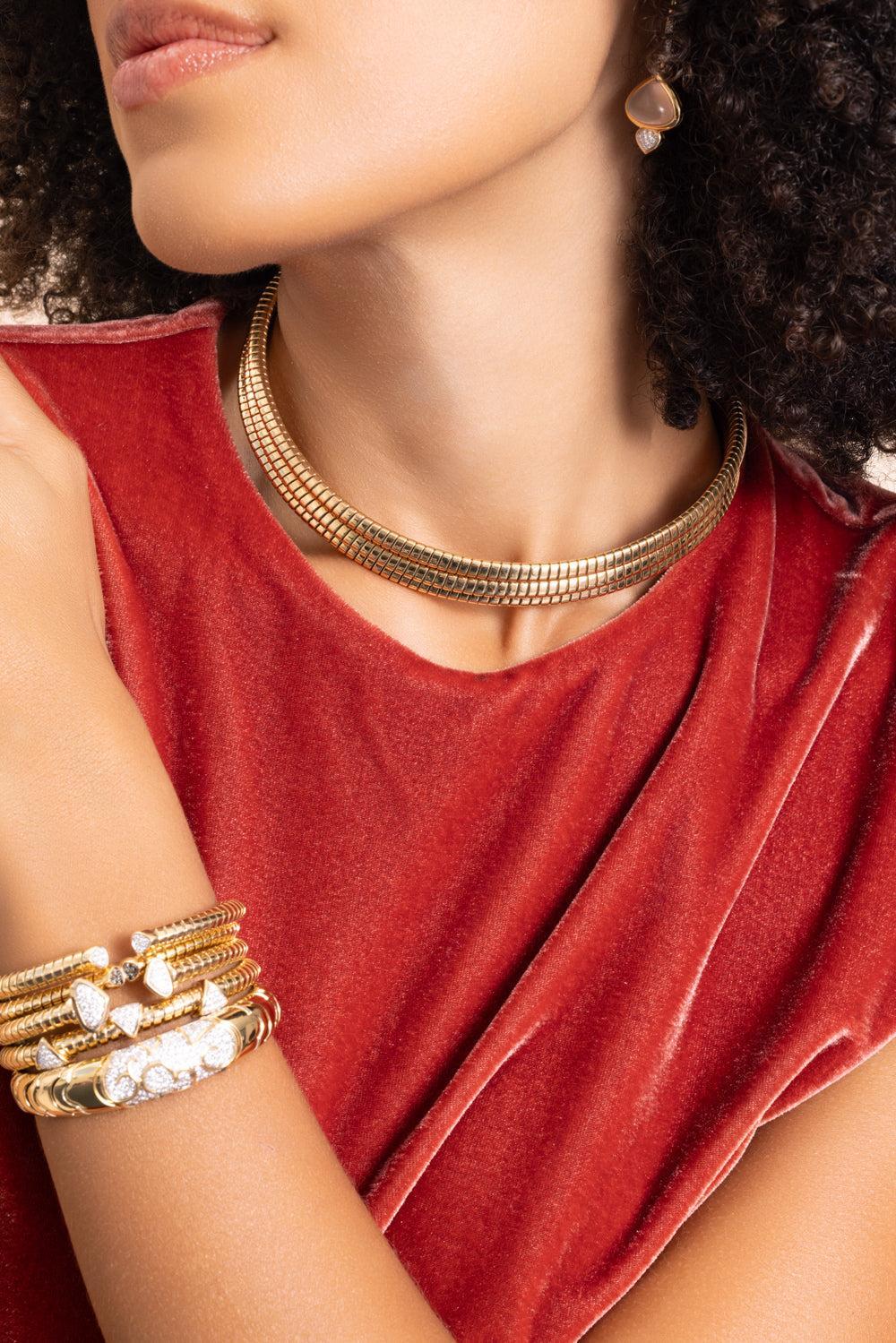 Trisolina Triple Collar Necklace - Image 3