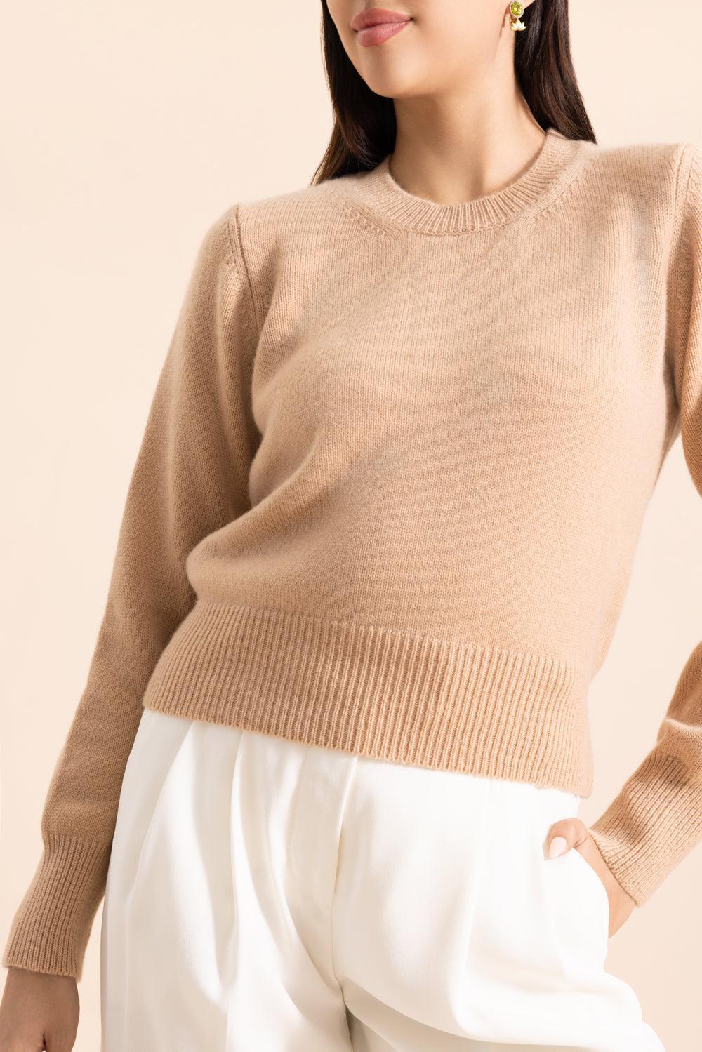 The Cashmere Pullover - Cappucino - Image 2