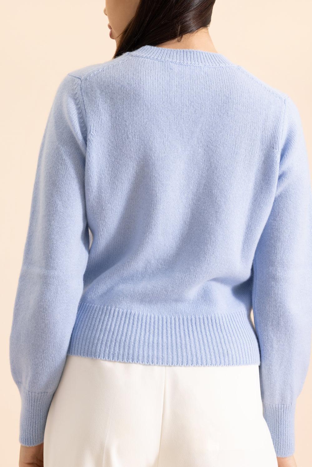 The Cashmere Pullover - Forget Me Not - Image 4