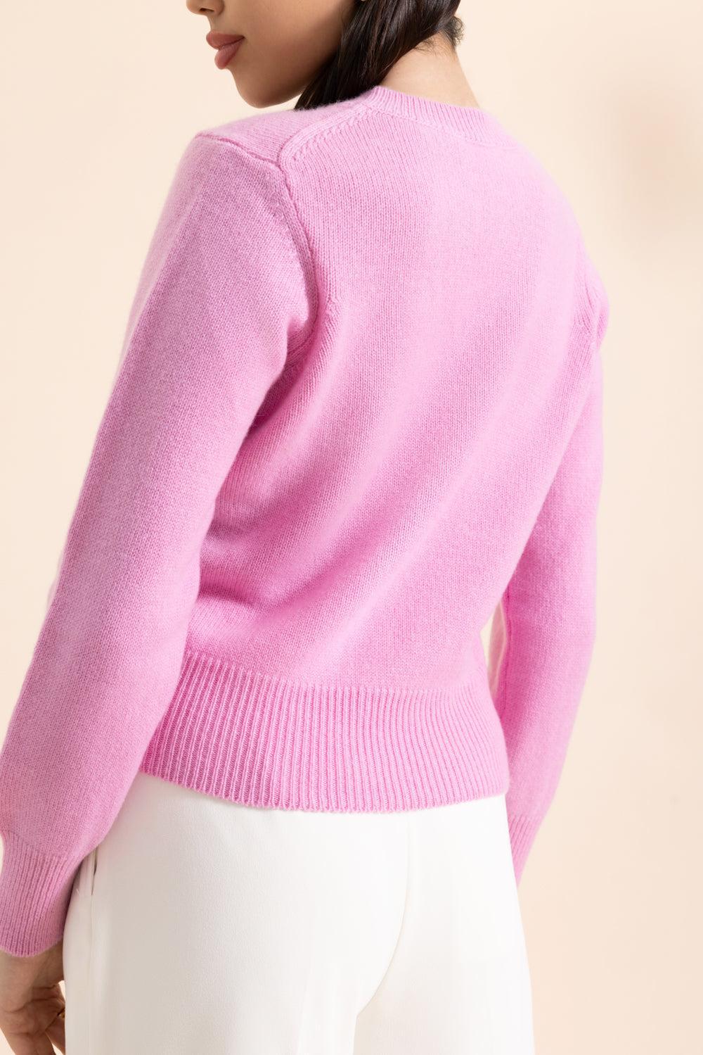 The Cashmere Pullover - Rosebud - Image 4