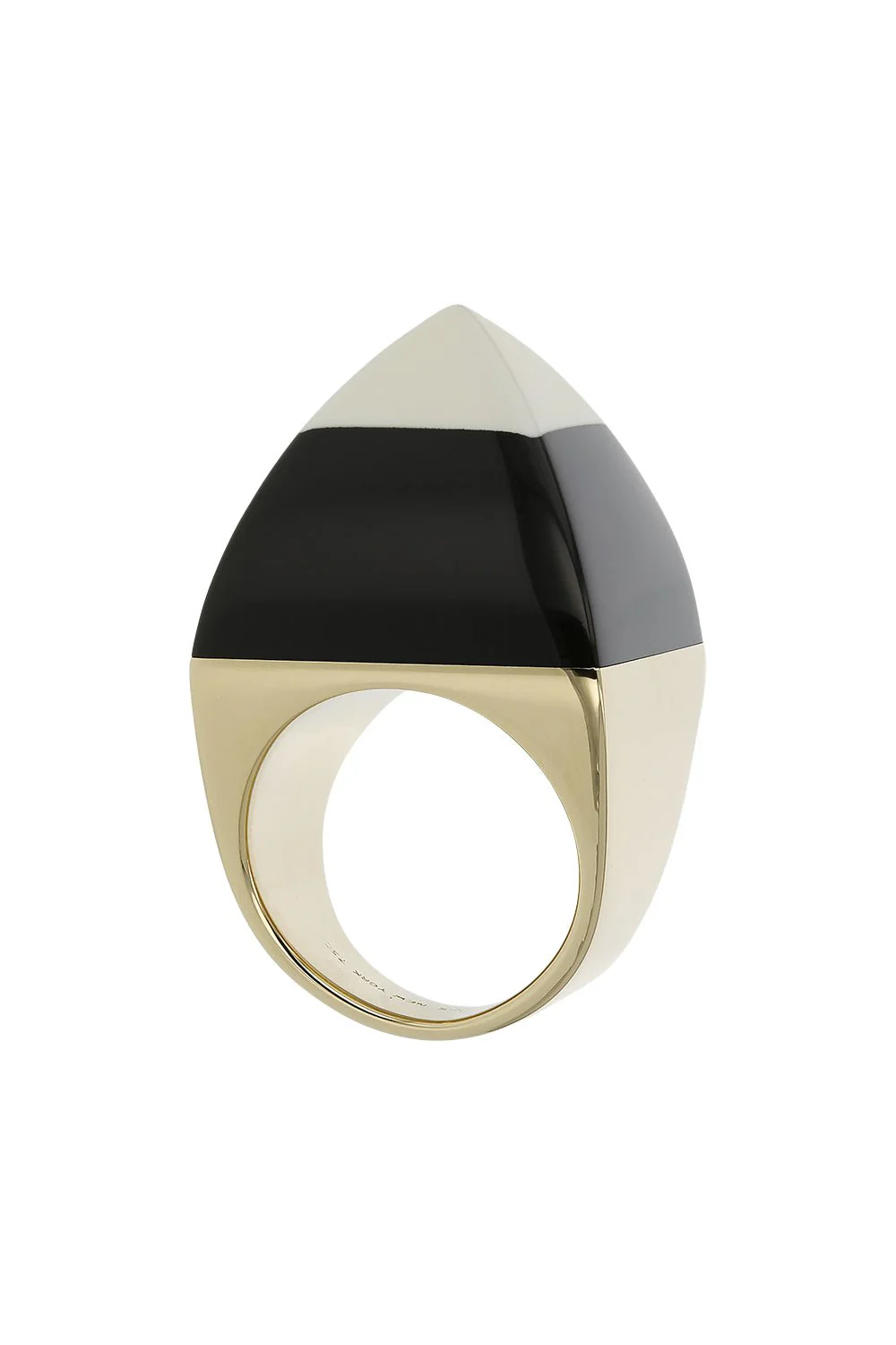 Black Bakelite Kendall Ring