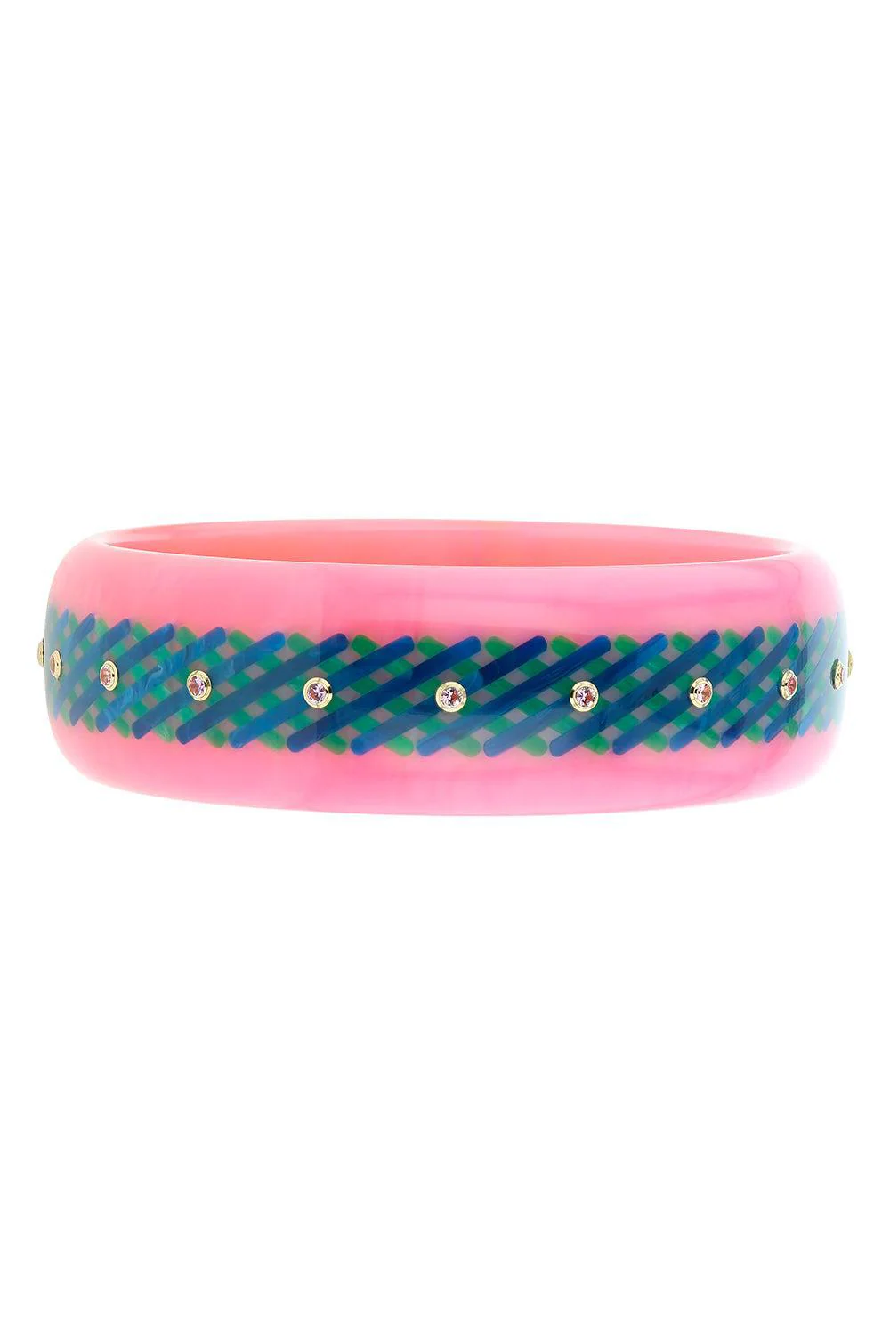 Pink Sapphire Pink Bakelite Bangle