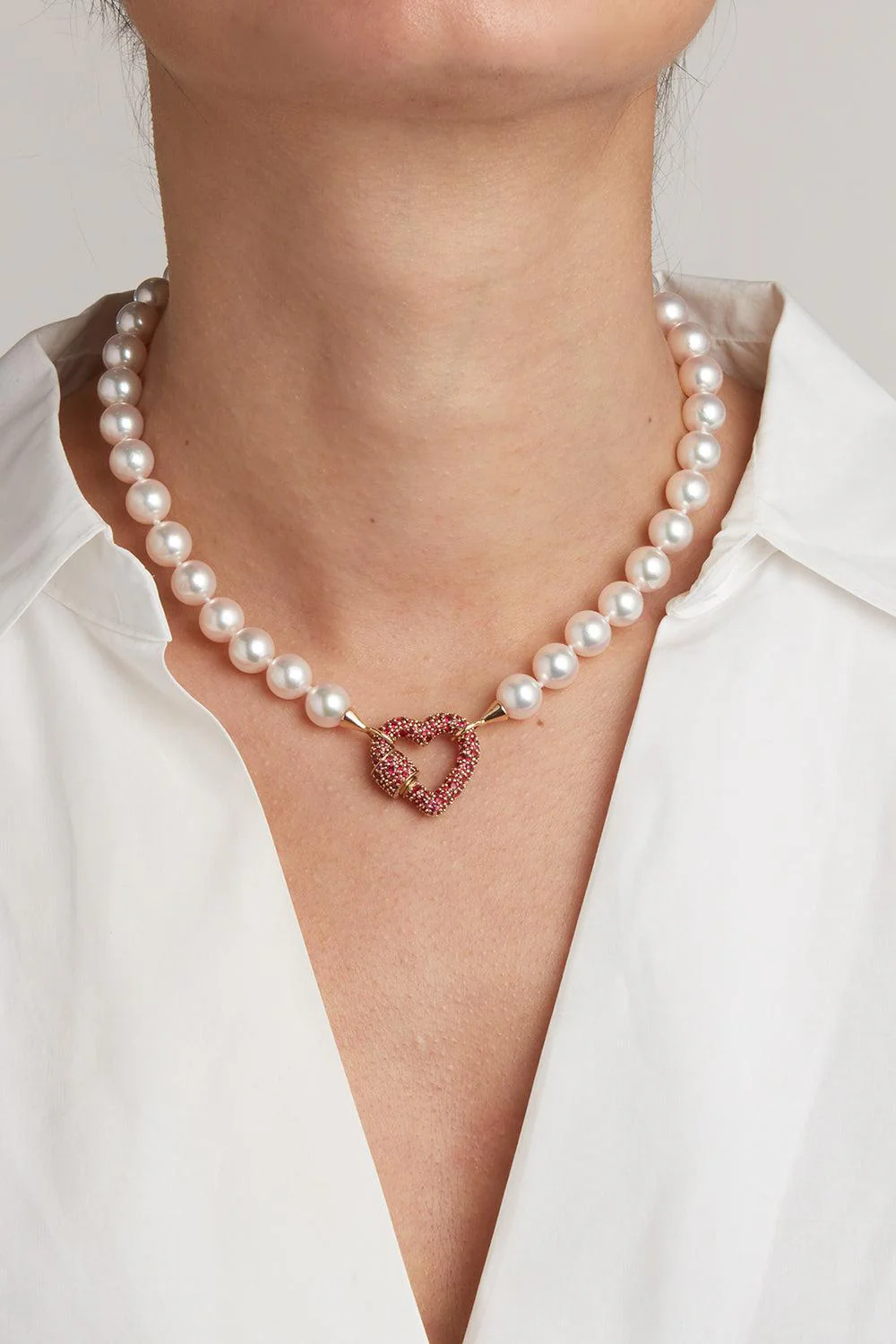 Allstone Ruby Heartlock Pendant - Image 2