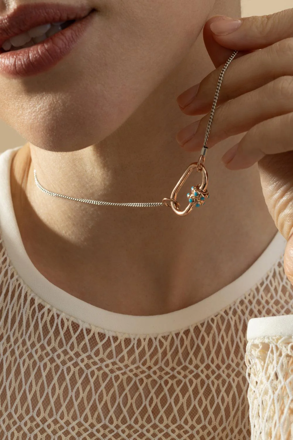 Fine Curb Chain Necklace - Image 3