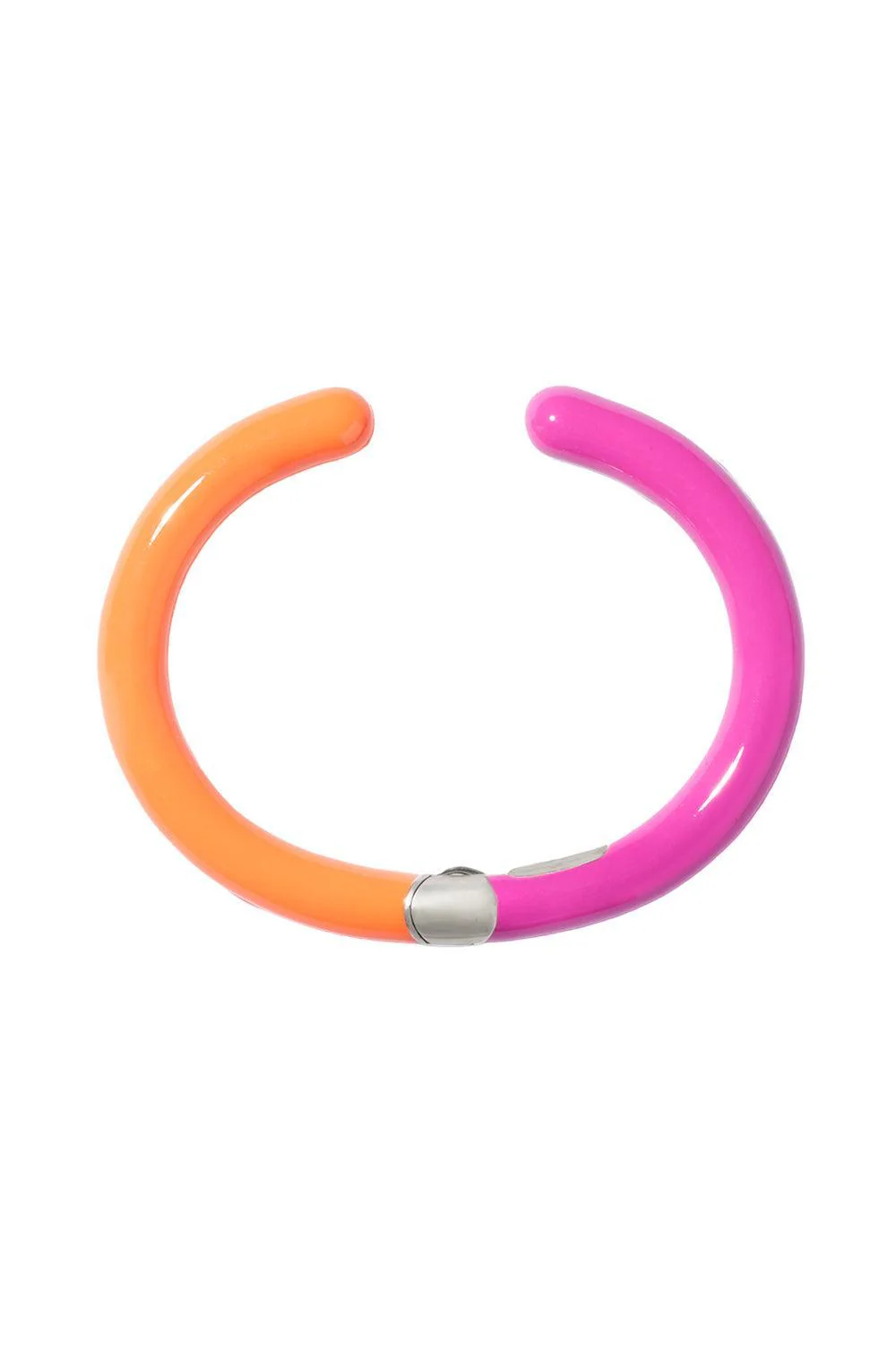 Fuchsia Tacky Hinged Cuffling Bracelet