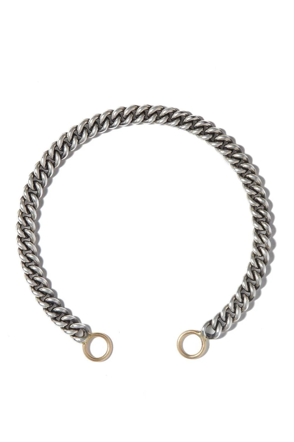 Heavy Curb Chain Bracelet - Silver