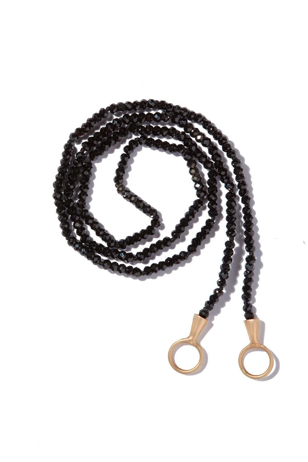 Itty Bitty Black Spinel Strand