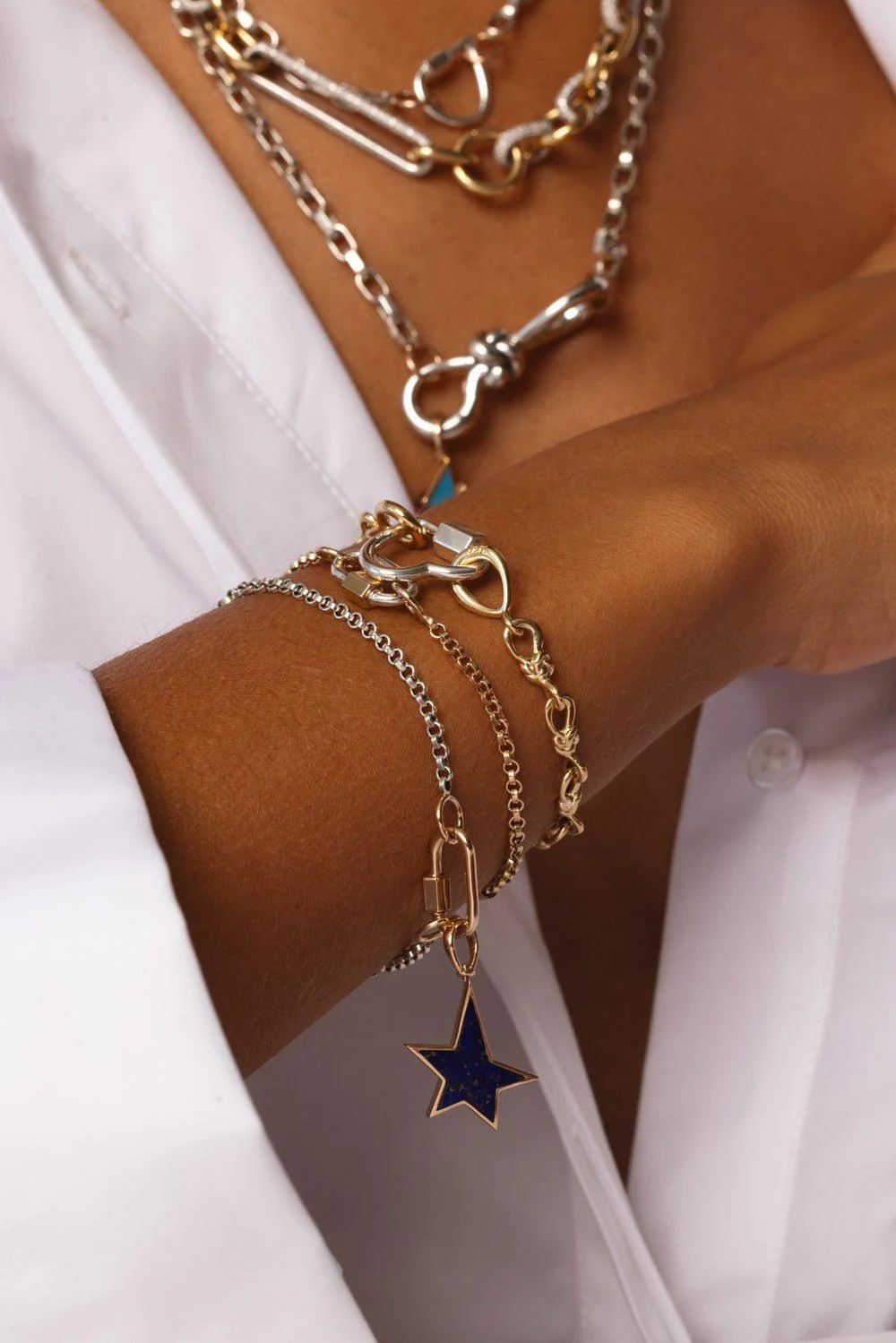 Large True Lover's Knot Bracelet Chain - Image 2