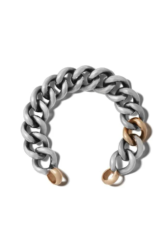 Mega Curb Chain Bracelet - Silver